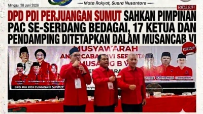 DPD PDI Perjuangan Sumut Sahkan Pimpinan PAC Se-Serdang Bedagai, 17 Ketua dan Pendamping Ditetapkan dalam Musancab VI