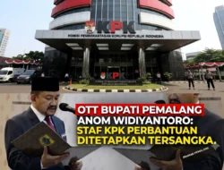 Terjerat OTT Bupati Pemalang, Staf Administrasi KPK Ditetapkan Sebagai Tersangka