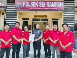PAC PDI Perjuangan Sei Bamban Sambangi Polsek Sei Rampah, Kenalkan Kepengurusan Baru