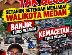 WRC SUMUT SOROTI KINERJA WALIKOTA MEDAN: BANJIR DAN MACET MASIH JADI PR BESAR