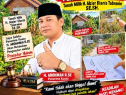 Penyerobotan Lahan Seluas 4.500 Meter Persegi Milik Alzier Dianis Tabranie Dipersoalkan, Sembilan Bangunan Berdiri Tanpa Izin