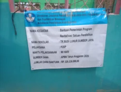 Dugaan Ketidaksesuaian RAB, Proyek Rehabilitasi TK Budi Luhur Lampung Timur Menuai Sorotan